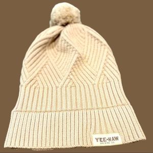 𝅺YEEHAW brewing company brewery Greenville South Carolina beanie hat pompom